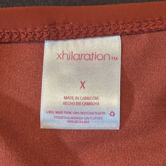 Women’s Xhilaration Plus Size Orange 2 Piece Bikini Smocked Top Size X NWT - Picture 12 of 12